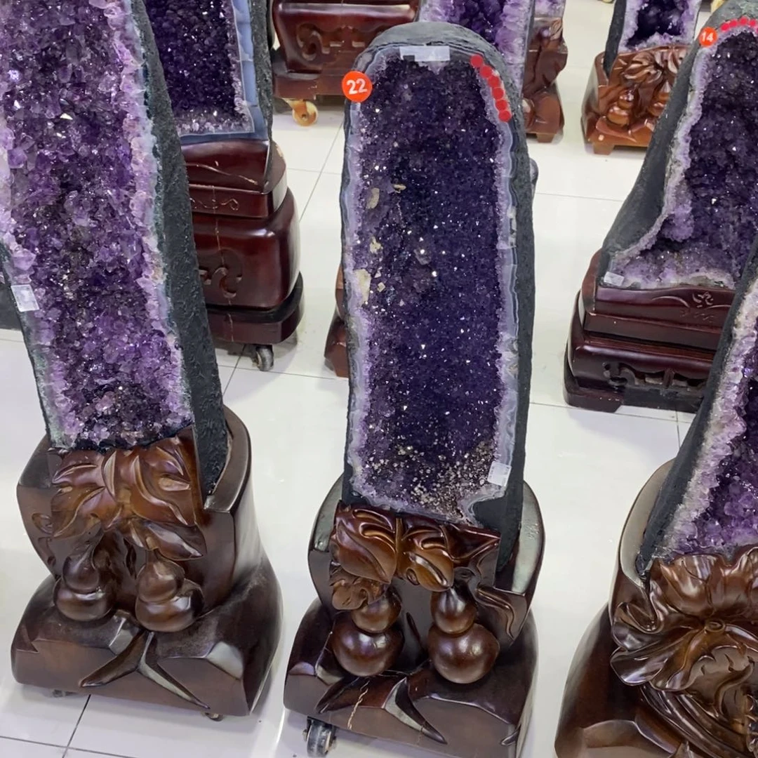 银S925镶嵌大型摆件（非配饰）紫晶