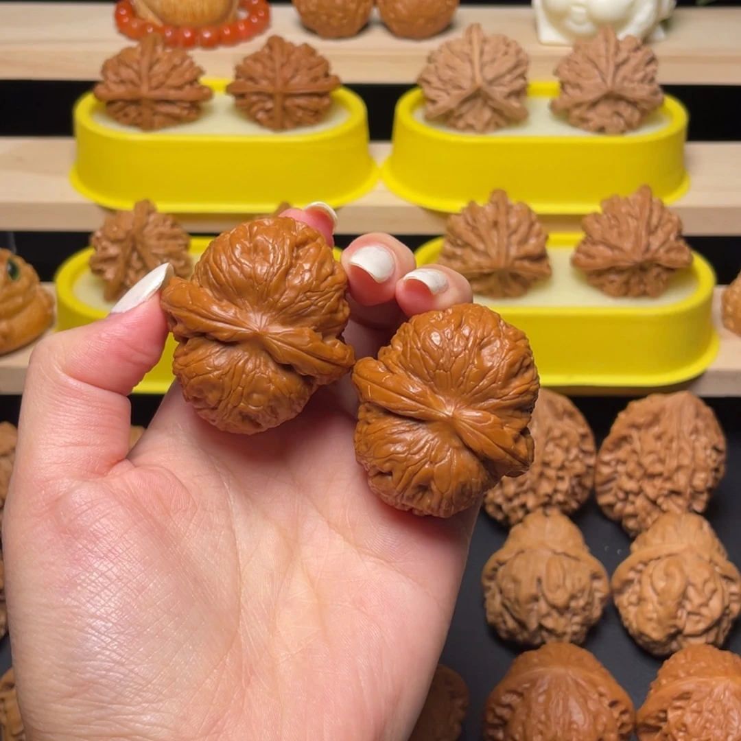 一***人把件文玩核桃微修元宝43+