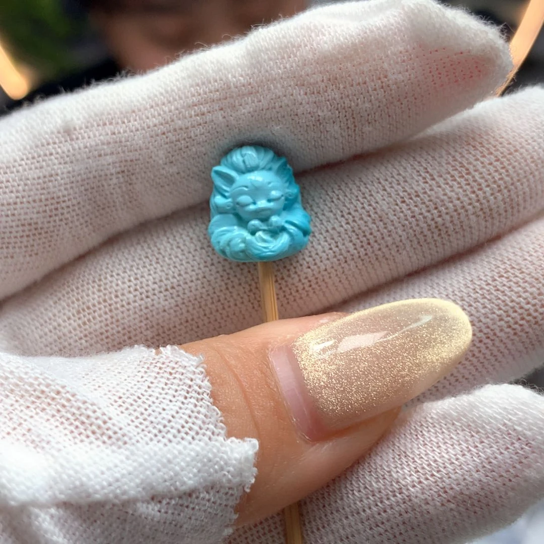 绿松石未镶嵌挂件