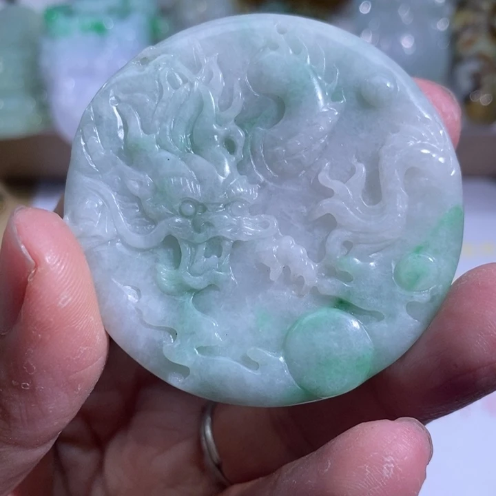 【闪购商品】颈饰未镶嵌翡翠龙牌