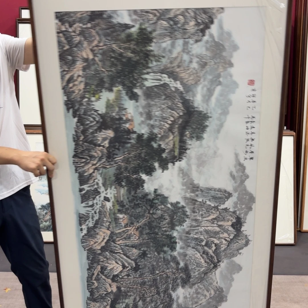 时***忆国画带框160/80尺寸