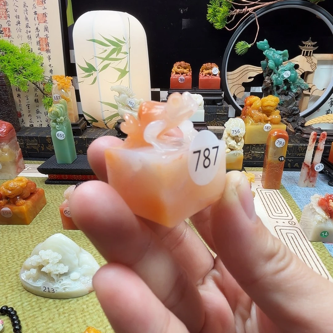 印石寿山石青蛙印章8