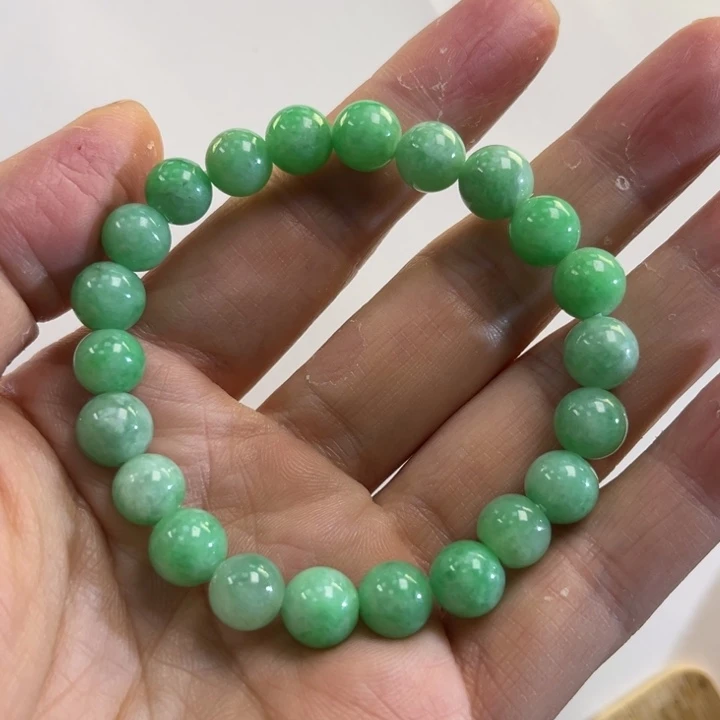 翡翠手链未镶嵌代编织