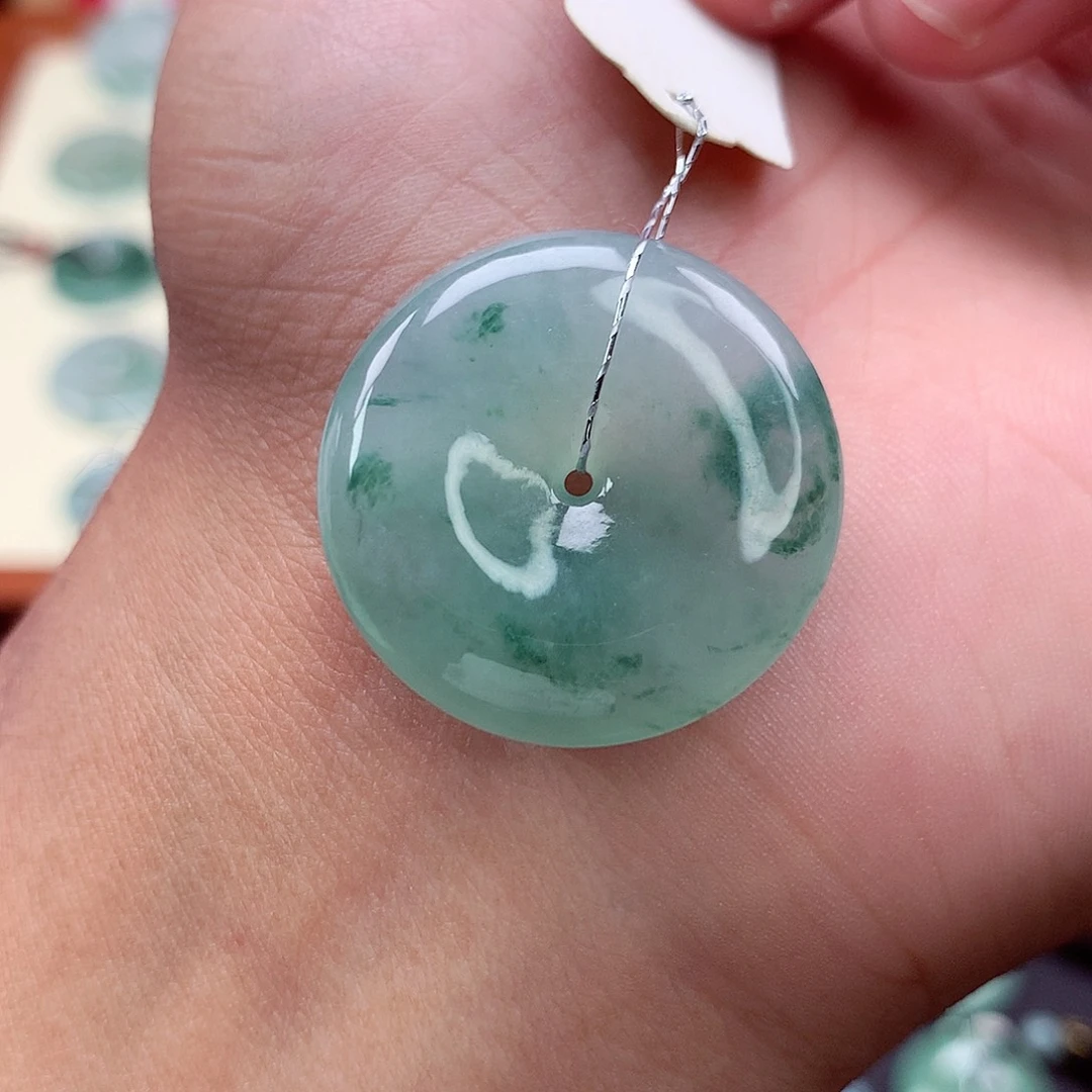 翡翠未镶嵌颈饰46 尺寸26.5-6.1