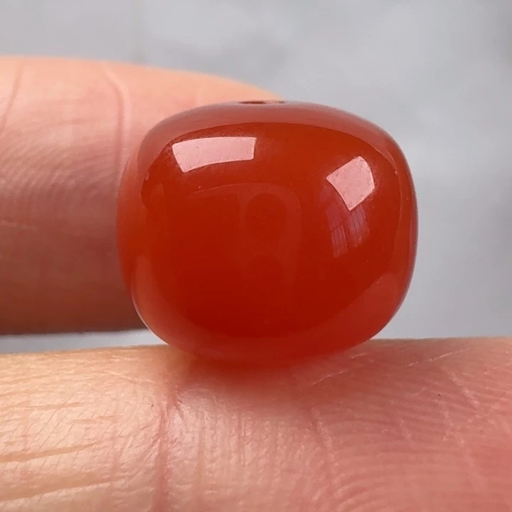 南红玛瑙未镶嵌老型单珠12.3*10.2