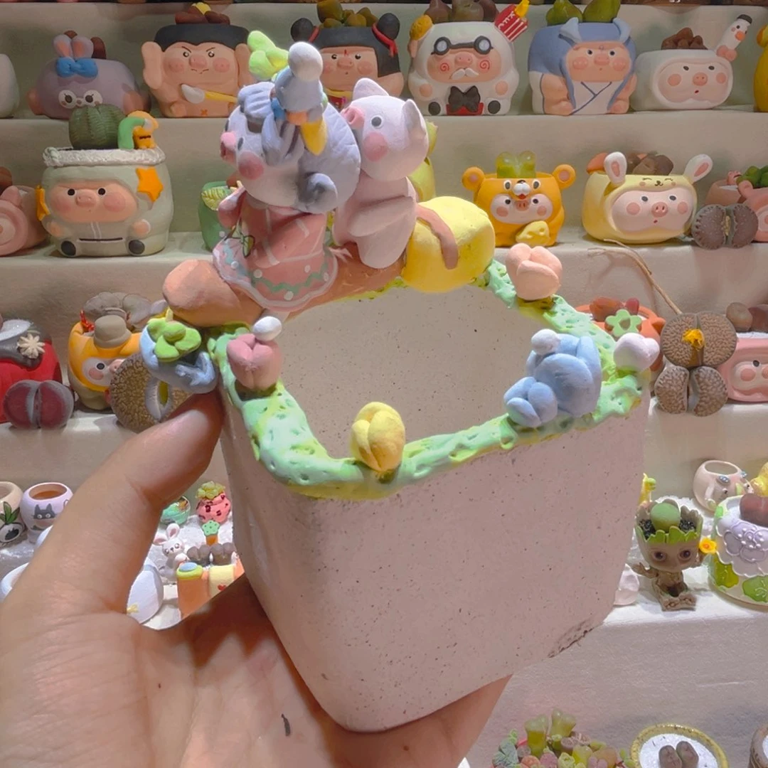 135纯手工制作重工盆盆