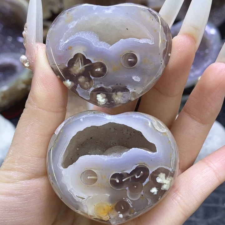 未镶嵌珠宝半成品水晶白软爱心盆（通）