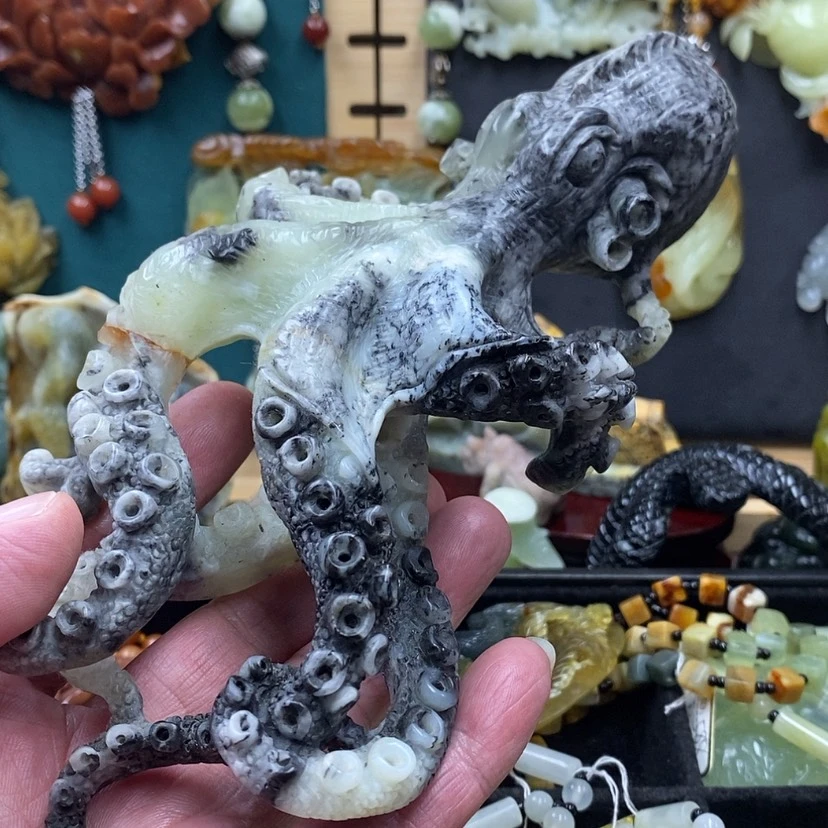 【闪购商品】蛇纹石玉摆件未镶嵌