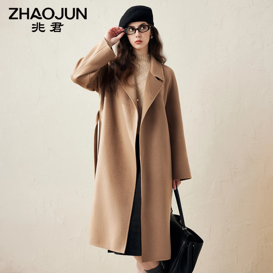 COMOBOCA/科蒙·博卡秋冬中长款双面毛呢外套山羊绒大衣KDSJN30325