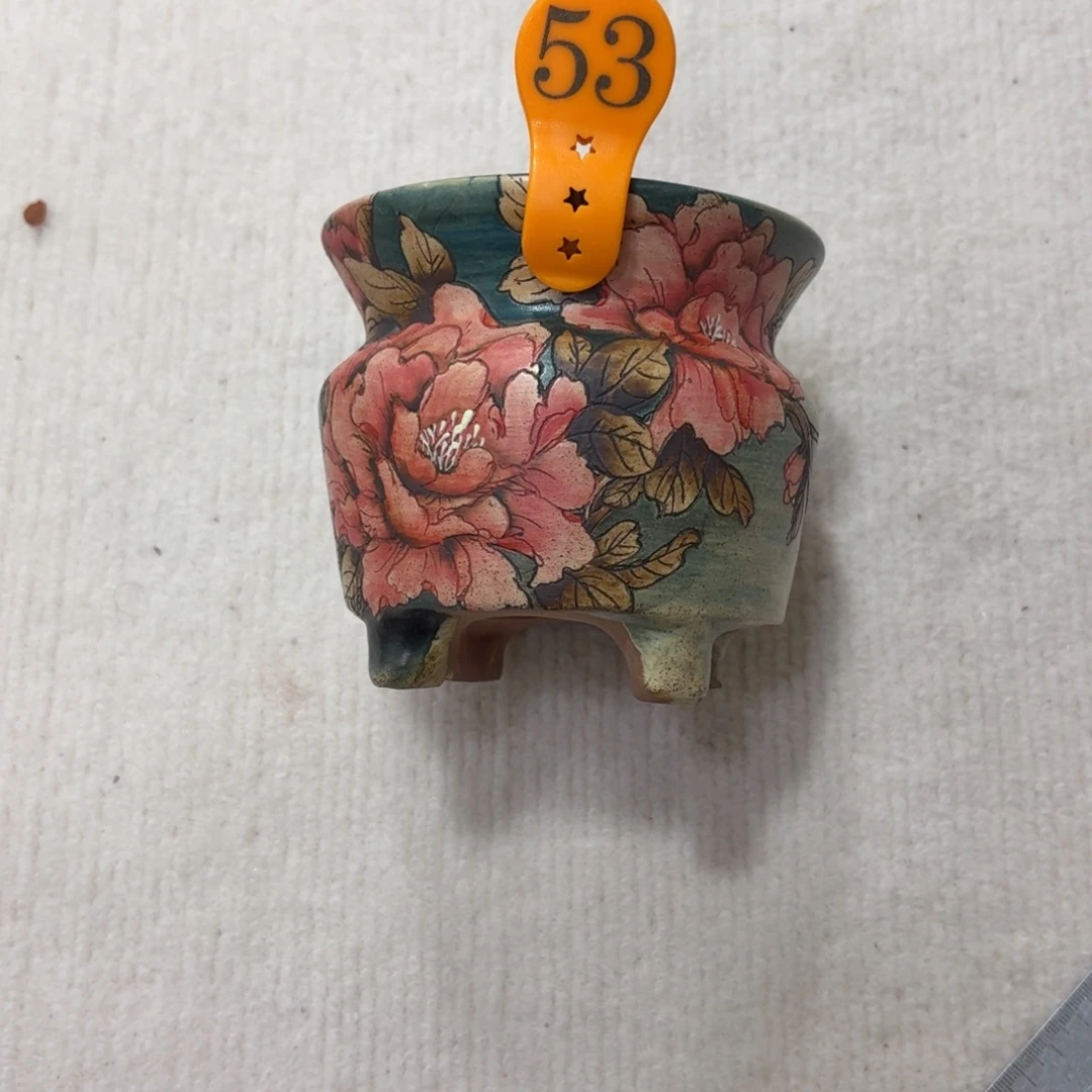 @****紫砂花盆陶瓷多肉花盆口11.5高11