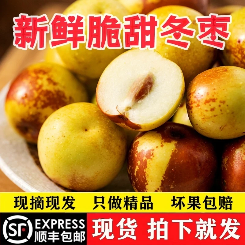 陕西大荔冰糖冬枣现摘现发应季新鲜脆甜多汁水果