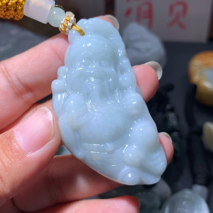 翡翠未镶嵌颈饰保真天然A货翡翠