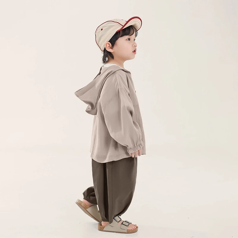 升级款莱赛尔防凉防晒防蚊服儿童男童女童轻薄透气UPF50+