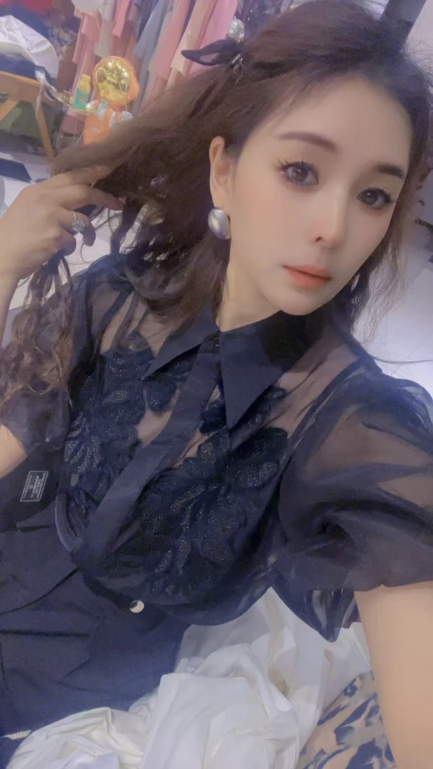 短袖夏季绣花常规款薄款衬衫#2978