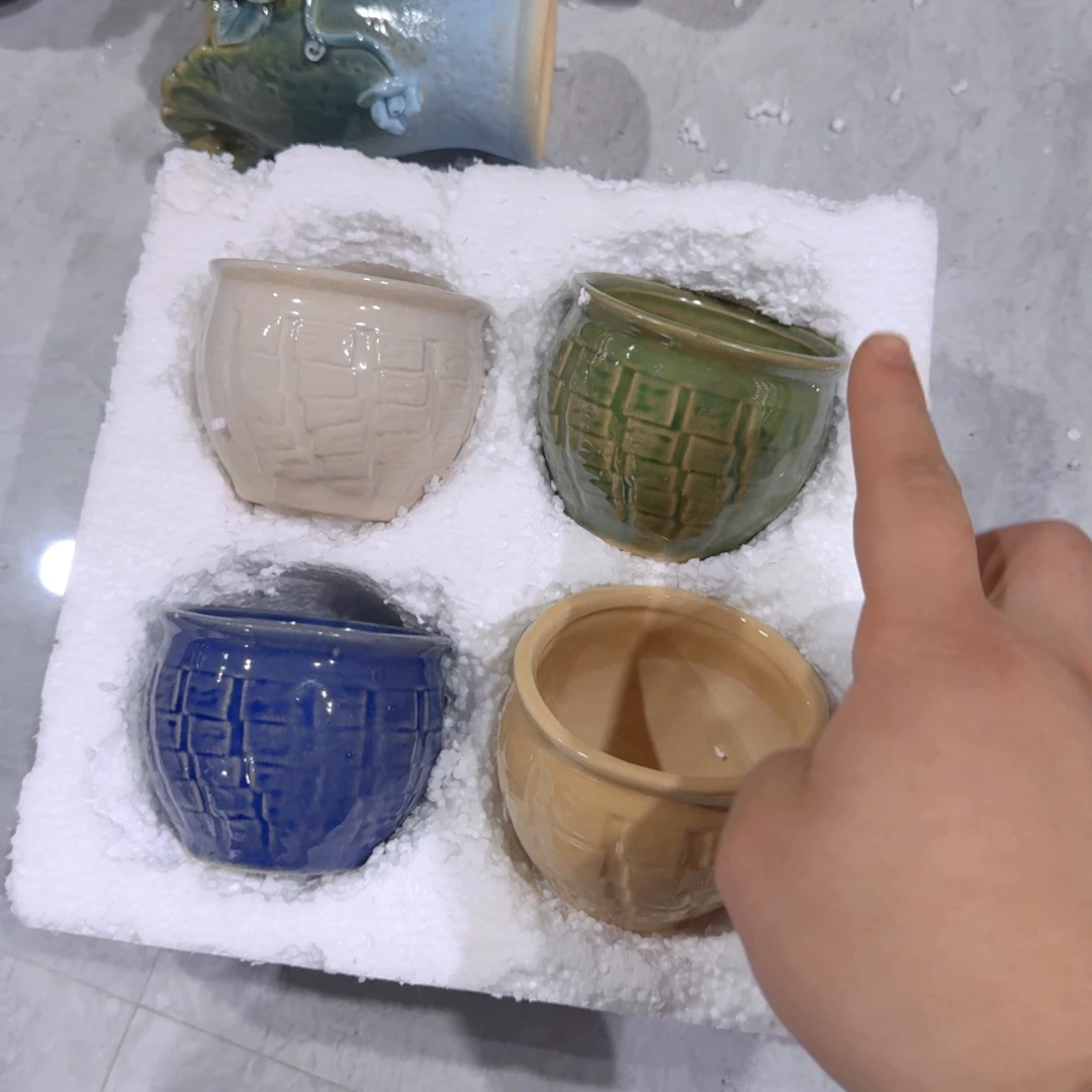 紫砂花盆粗陶盆醋