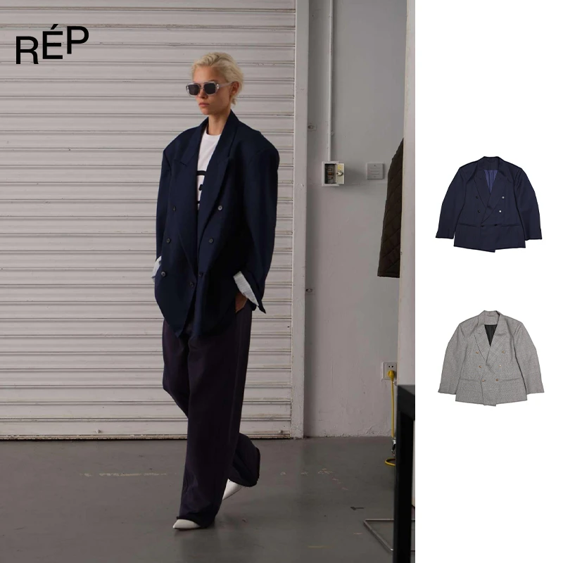 【5折】COEMES设计师品牌藏青/灰色西装 TheREPUBLIQUE（特价NO退换）