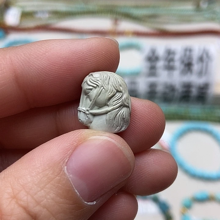 绿松石未镶嵌挂件25