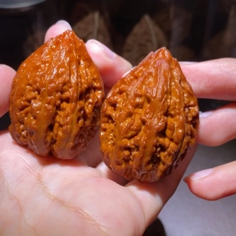 把件文玩核桃东北野生楸子小园 217