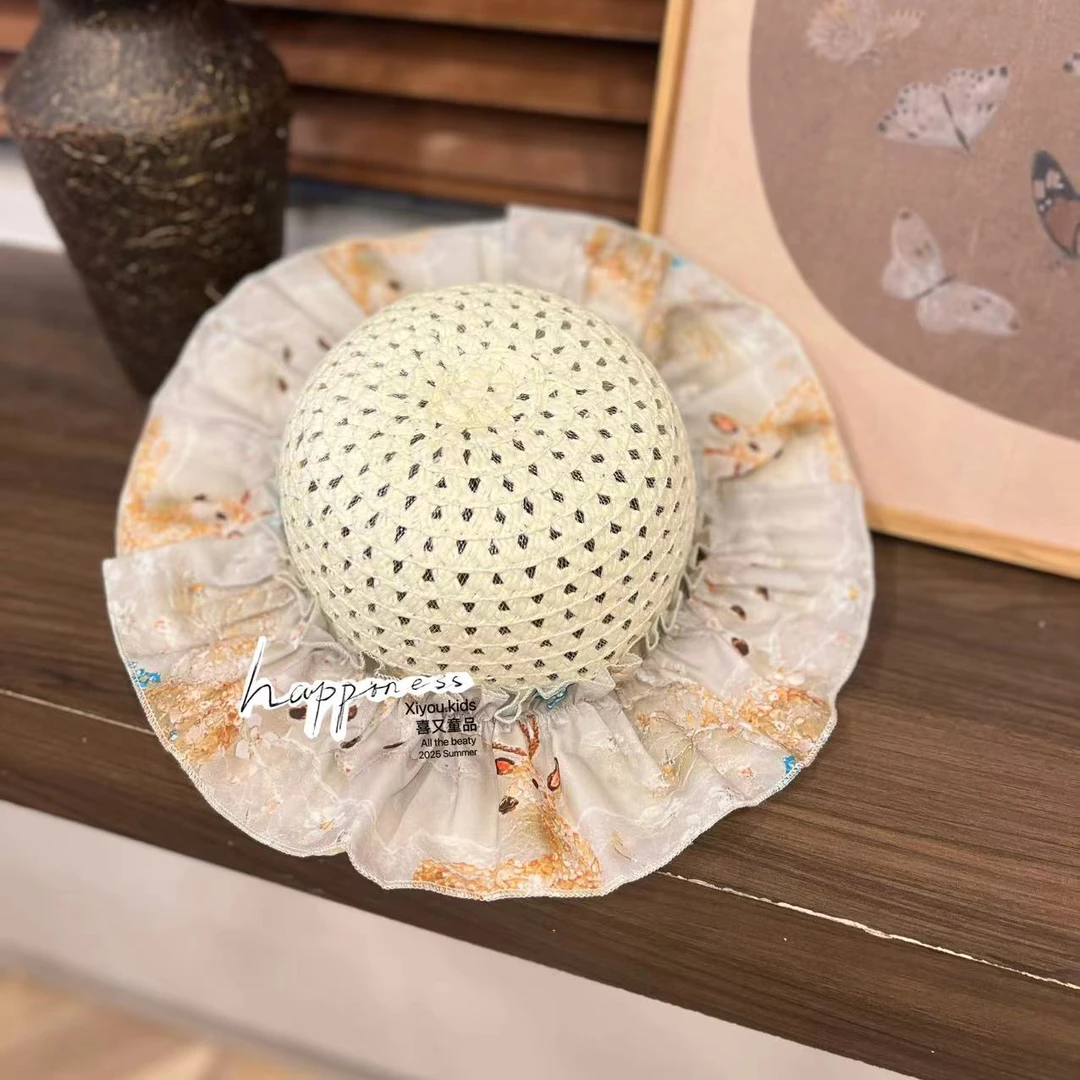 【向阳花】宽檐防晒帽卡通风大檐女帽子渔夫帽夏季小清新沙滩