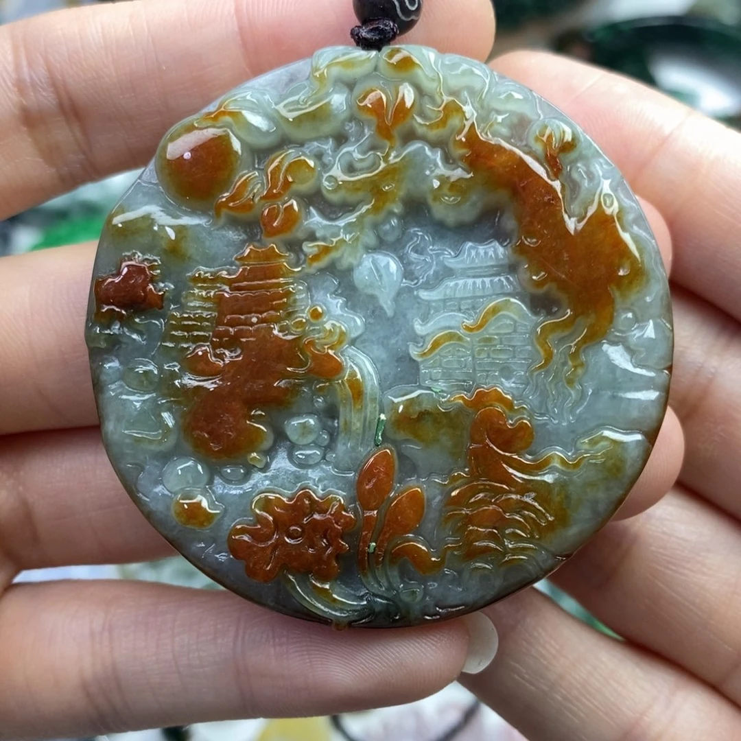 颈饰未镶嵌翡翠吊坠