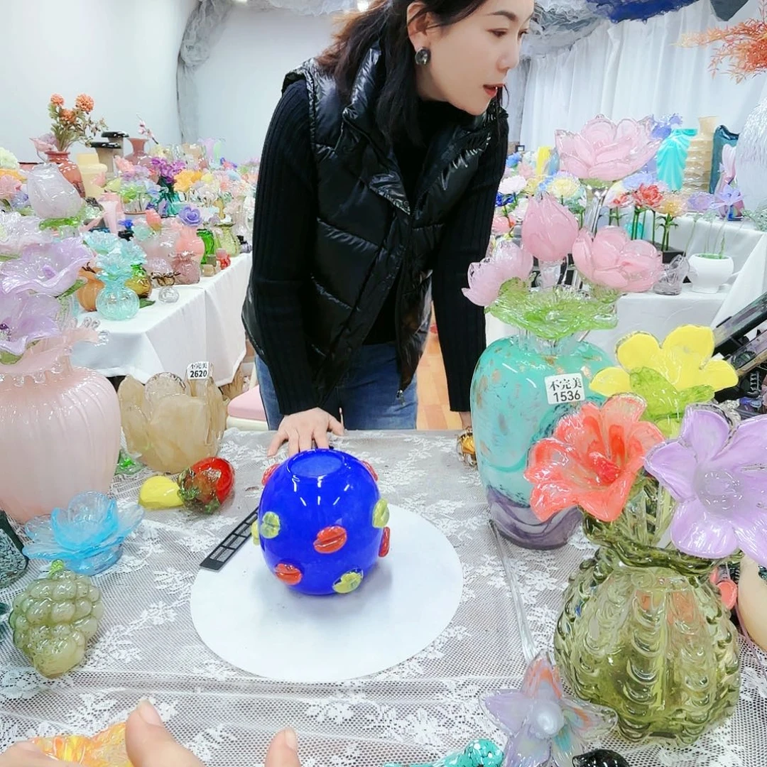 福利不退不换琉璃花瓶艺术品