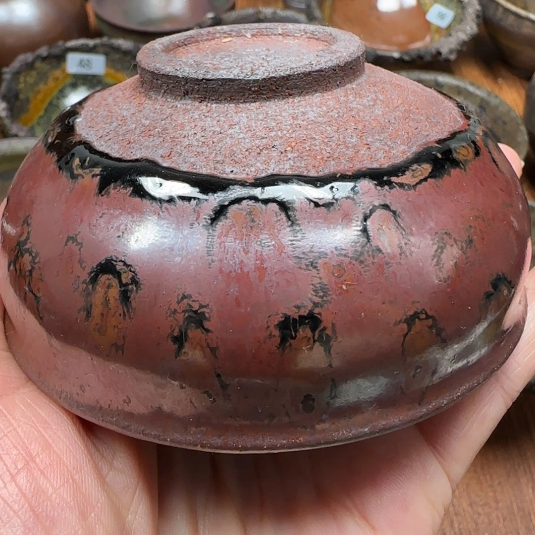 柴烧建盏茶盏茶杯978