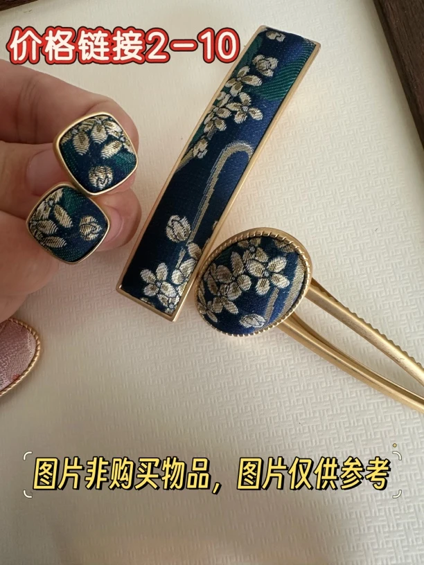 宋锦发夹，古风原创发饰默认微瑕