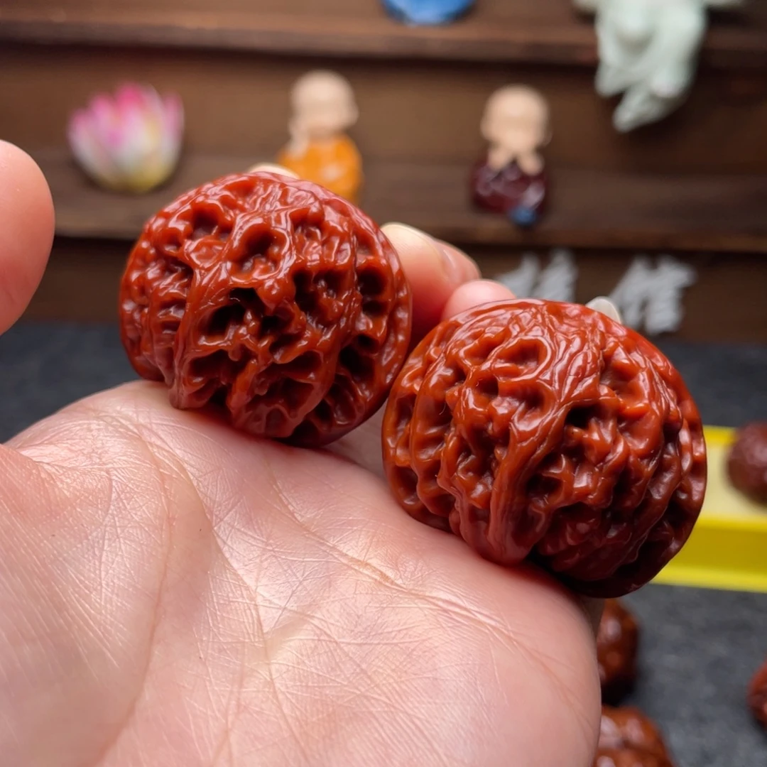 文玩核桃吊坠文玩核桃 手把件 苹果圆 41