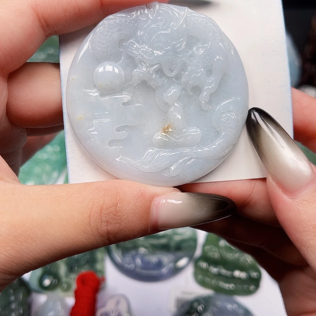 翡翠未镶嵌颈饰天然