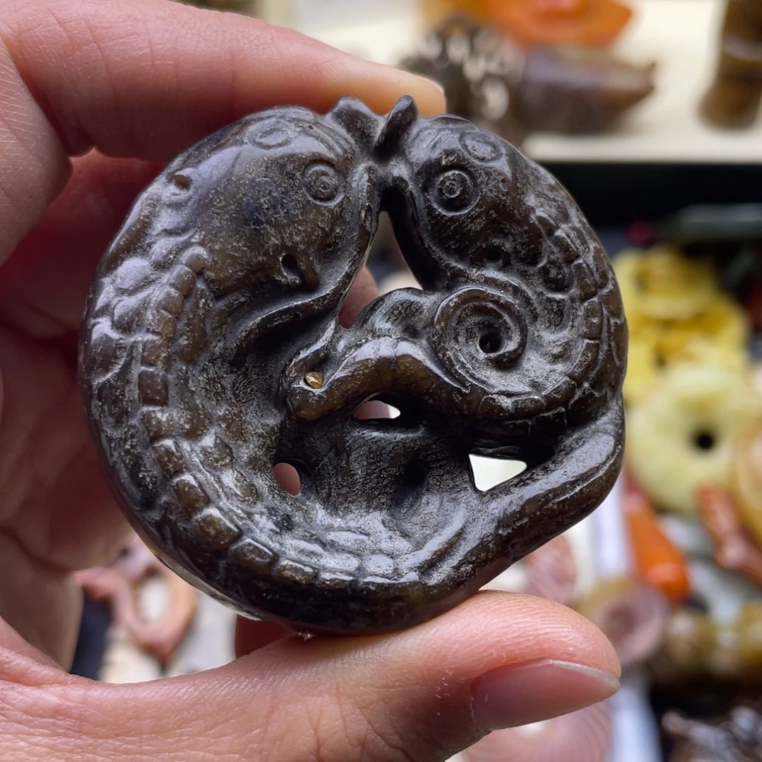 未镶嵌蛇纹石玉颈饰142