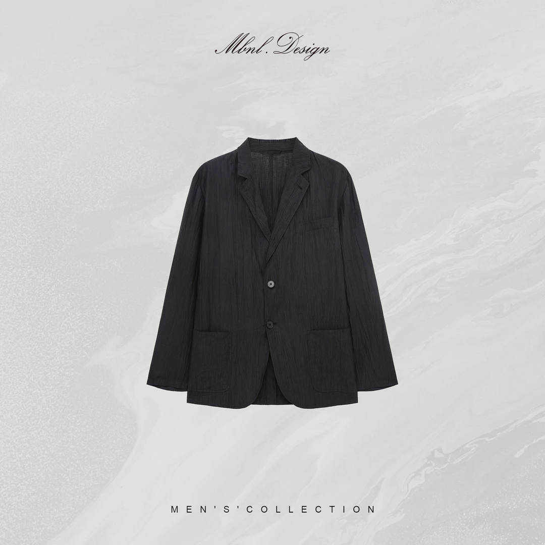 MBNL-F「进口面料 奢华定制」秦磊男装肌理平驳领西装LL-SWT0001