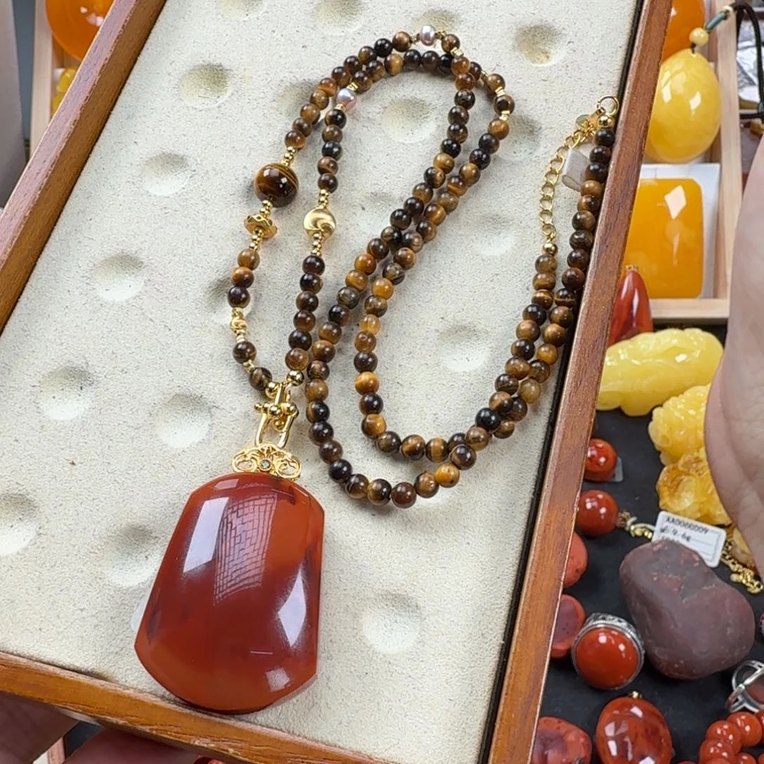 南红玛瑙未镶嵌颈饰南红