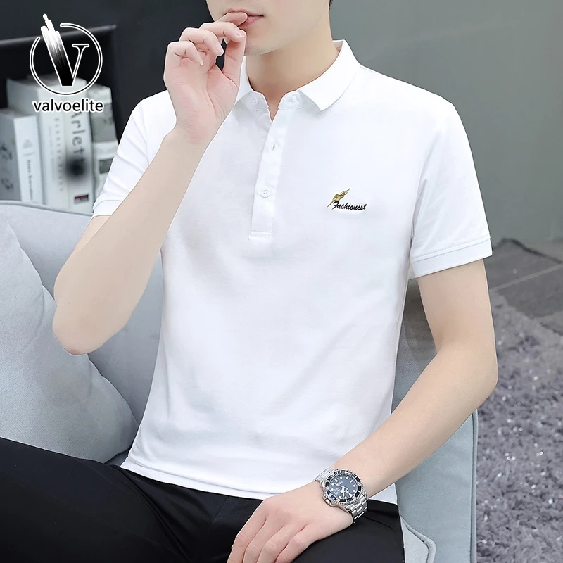 VALVOELITE男士短袖t恤2025新款潮牌夏季装polo衫有带领保罗体桖