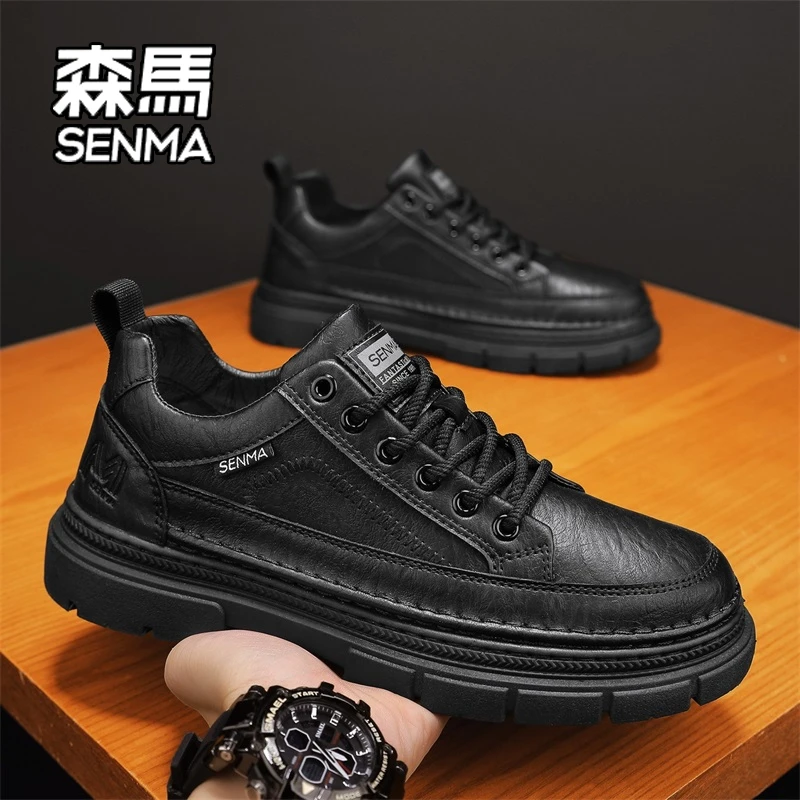 SENMA/森马男鞋2025年新款秋季英伦风工装板鞋上班工作耐磨休闲鞋