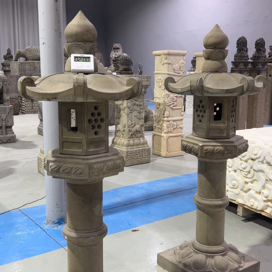 石灯黑青石不包邮