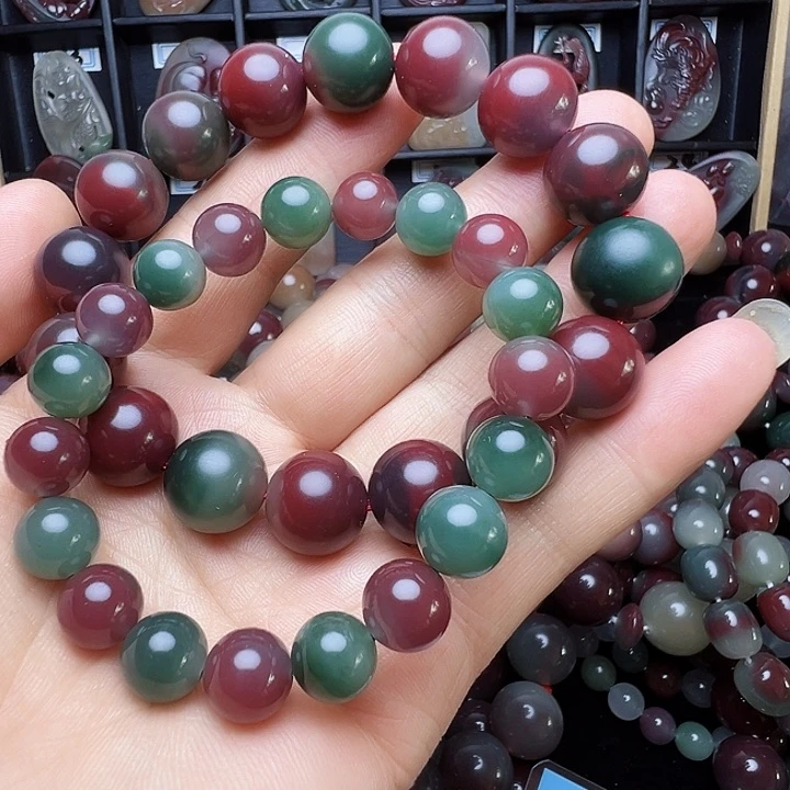 逍***遥玛瑙/玉髓手链未镶嵌