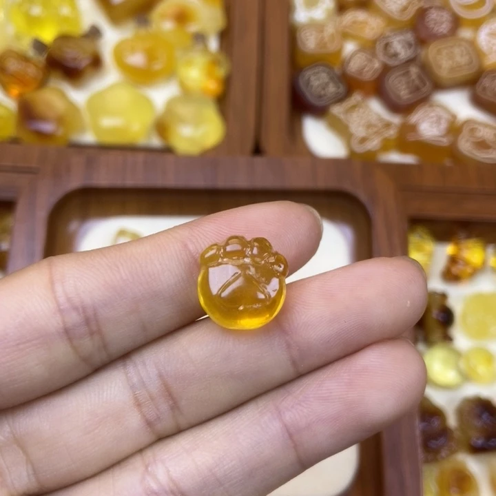 吊坠橄榄核小猫爪40