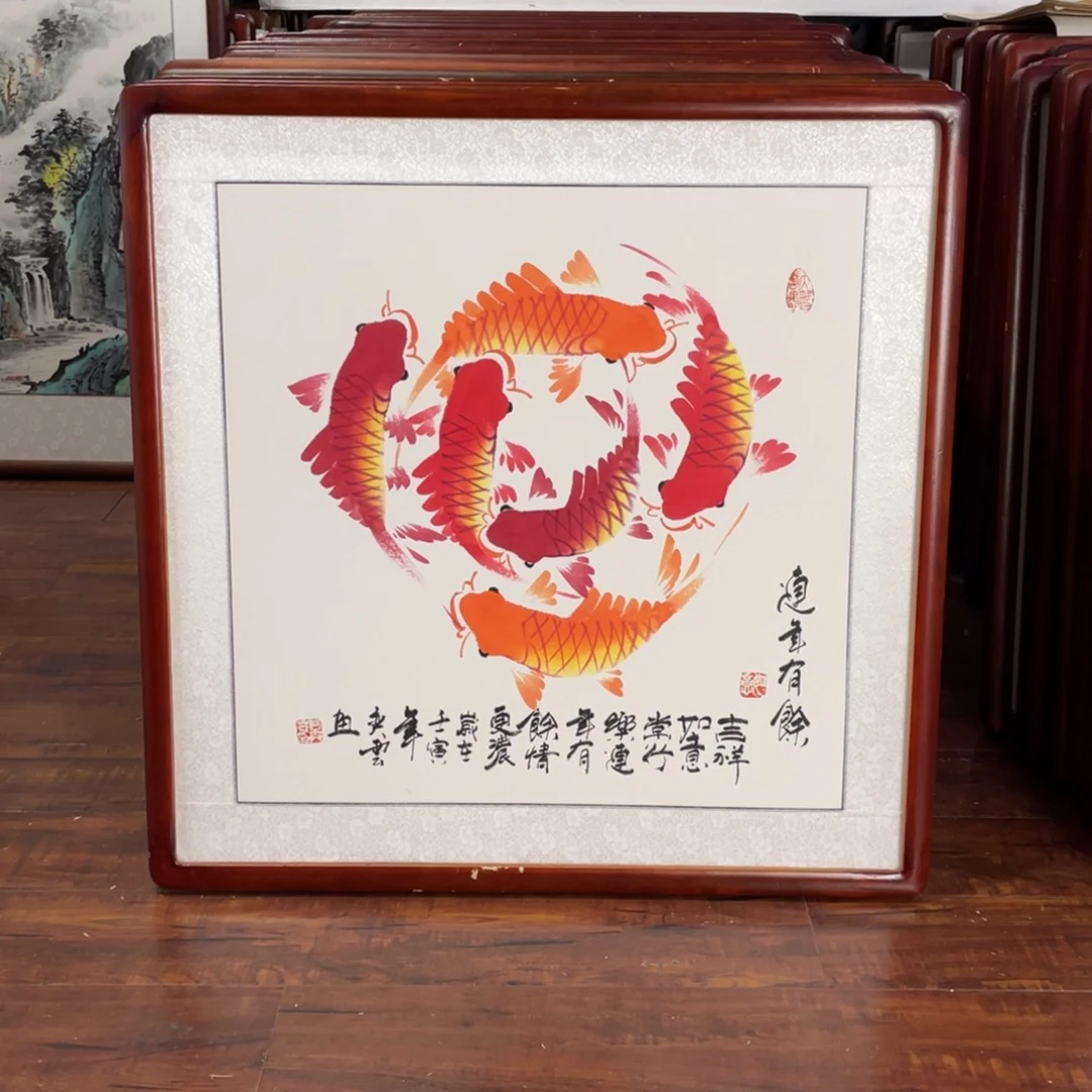 国画带框尺寸63*63厘米