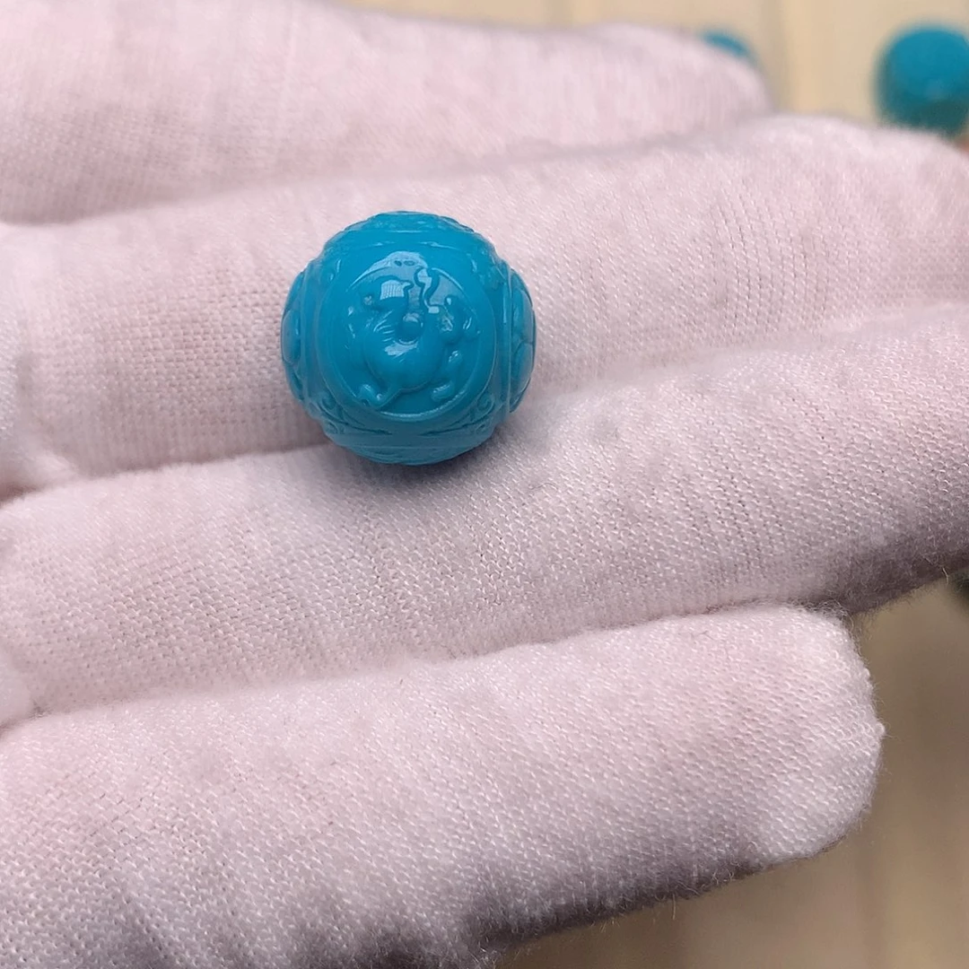 绿松石未镶嵌绿松石四神兽14.3