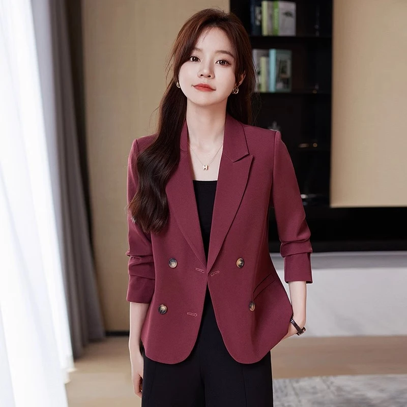 高级感炸街小西装外套女短款小个子春秋2024新款休闲女士西服套装