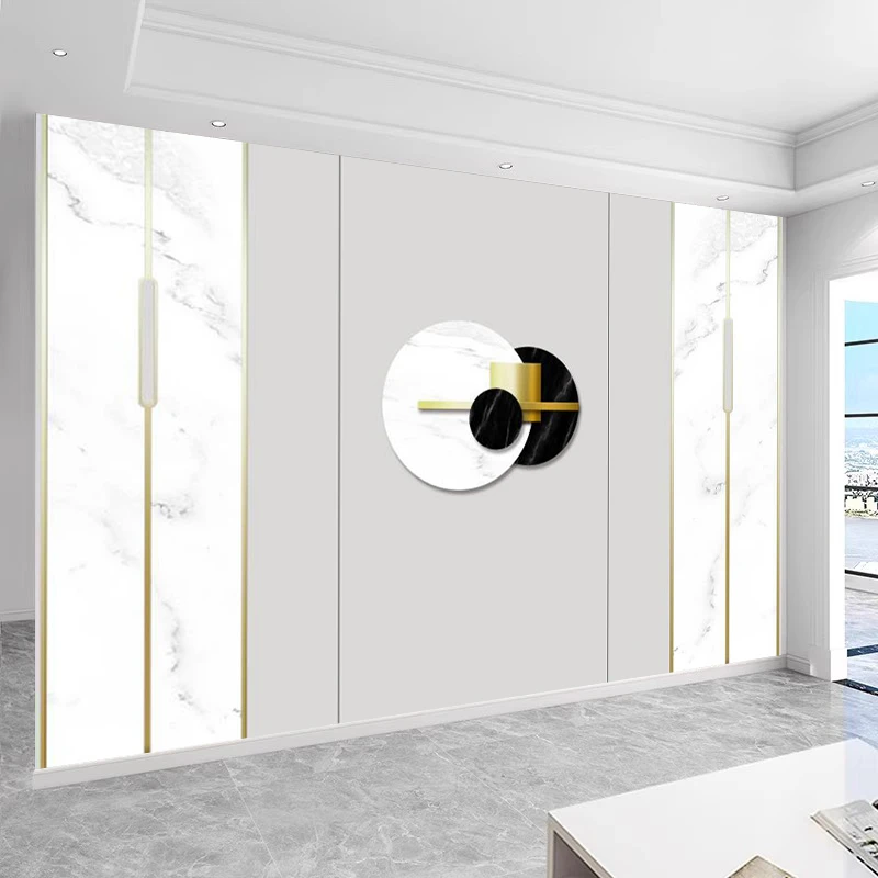 简约几何图案电视背景墙壁画客厅沙发墙轻奢无缝墙布定制新款墙贴