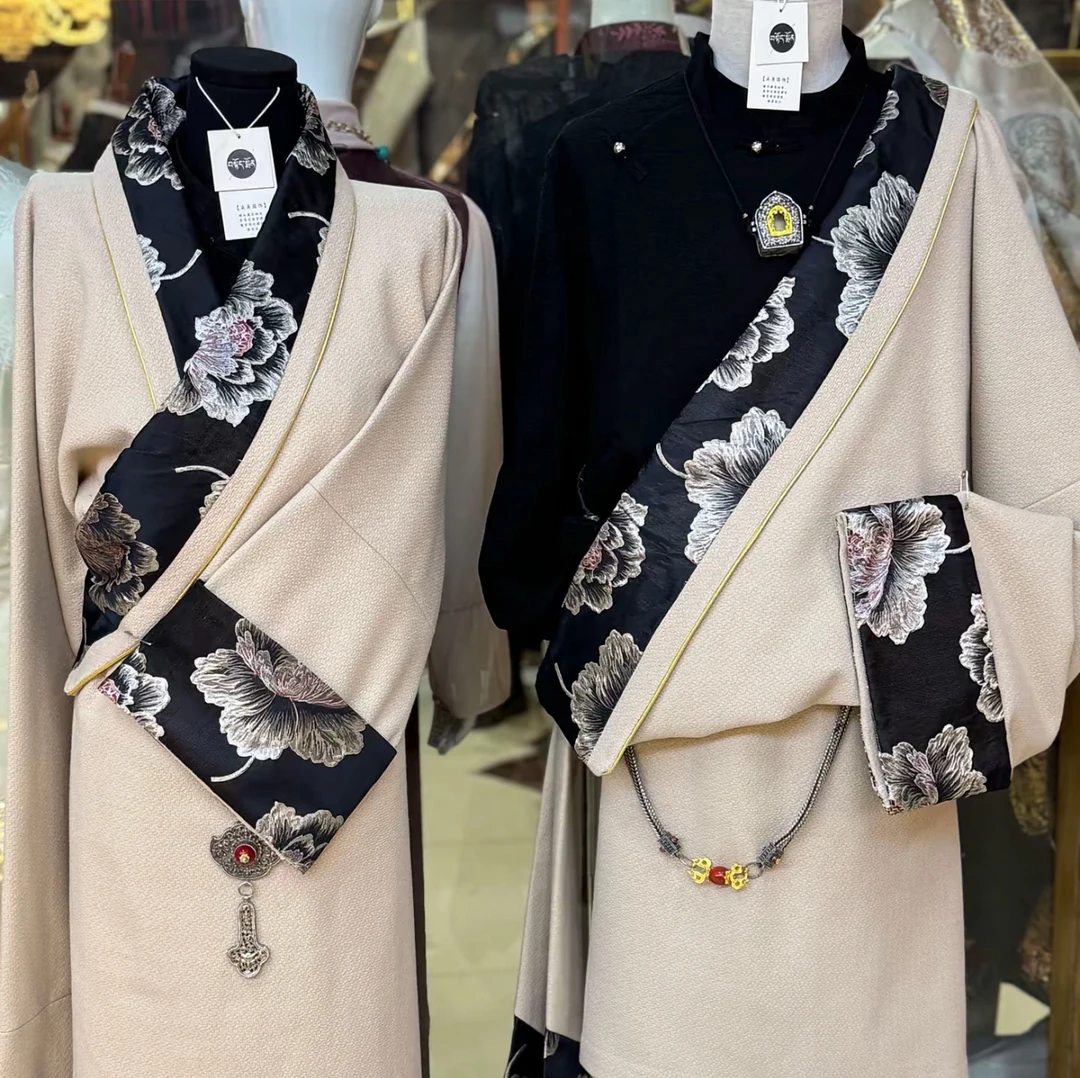 2025新款男女藏袍高端大气传统女士藏藏服藏装爆款民族服饰