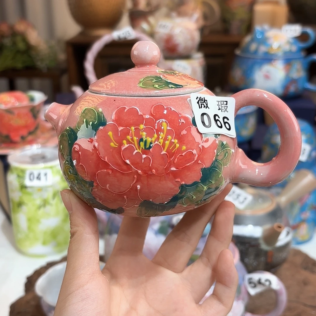 景德镇手绘高温釉下彩陶瓷茶具