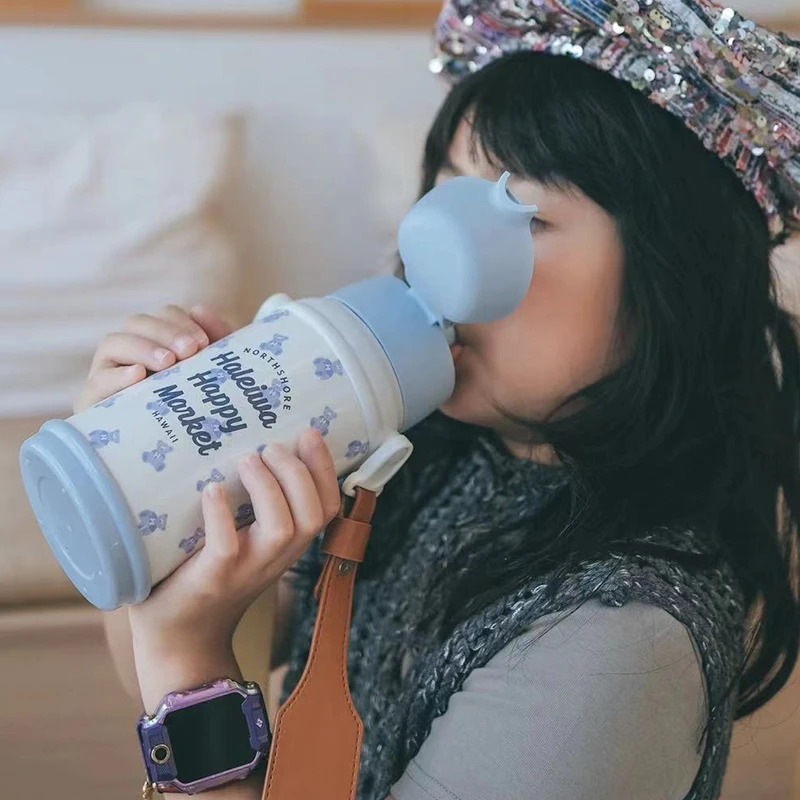 haleiwa保温杯水壶幼儿园316不锈钢大容量外出水杯上学保温杯杯子