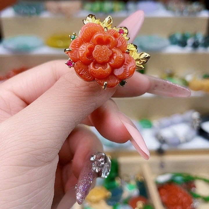 翡翠未镶嵌手链戒指