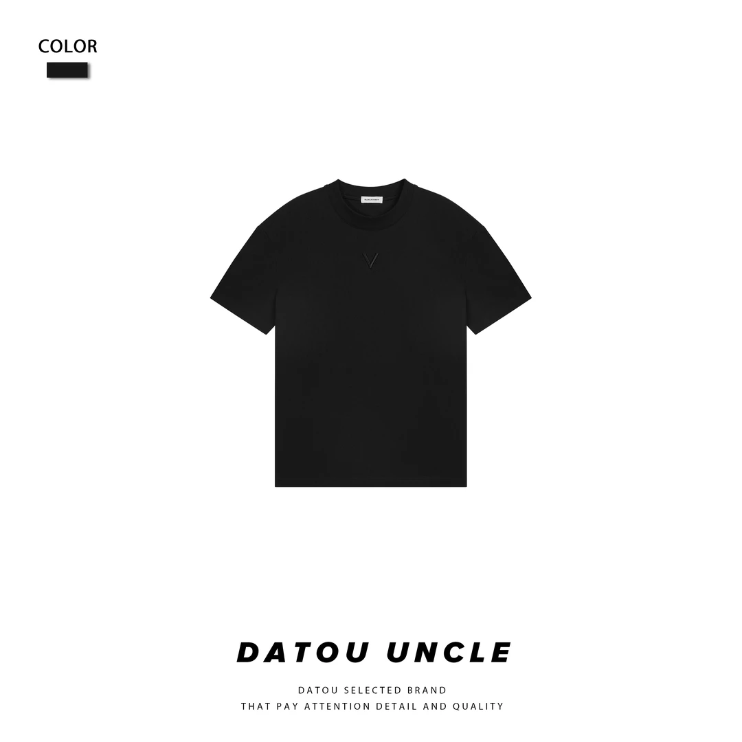 【大头叔叔】夏季抗皱纱亲肤透气圆领休闲宽松男短袖T恤DDT7096