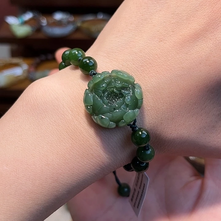 和田玉未镶嵌手链