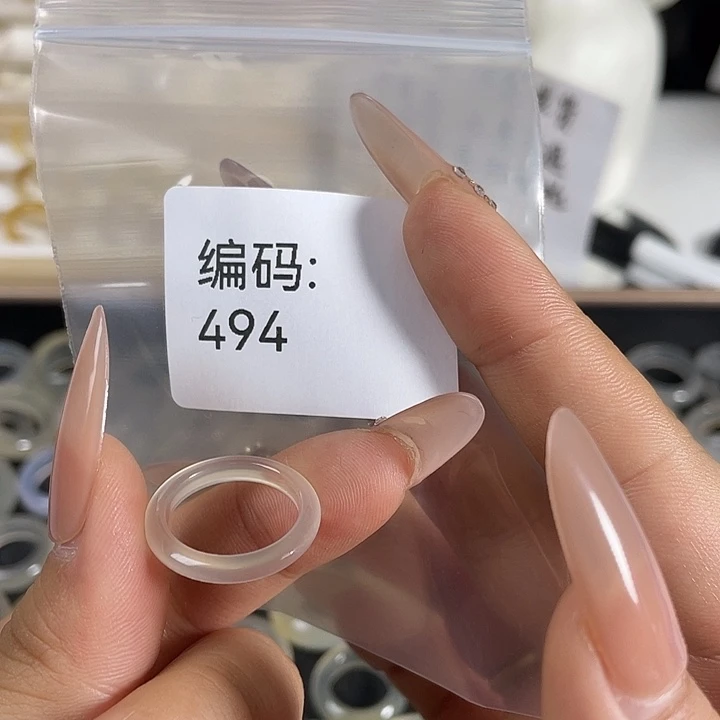 玛瑙/玉髓未镶嵌戒指494港11.5