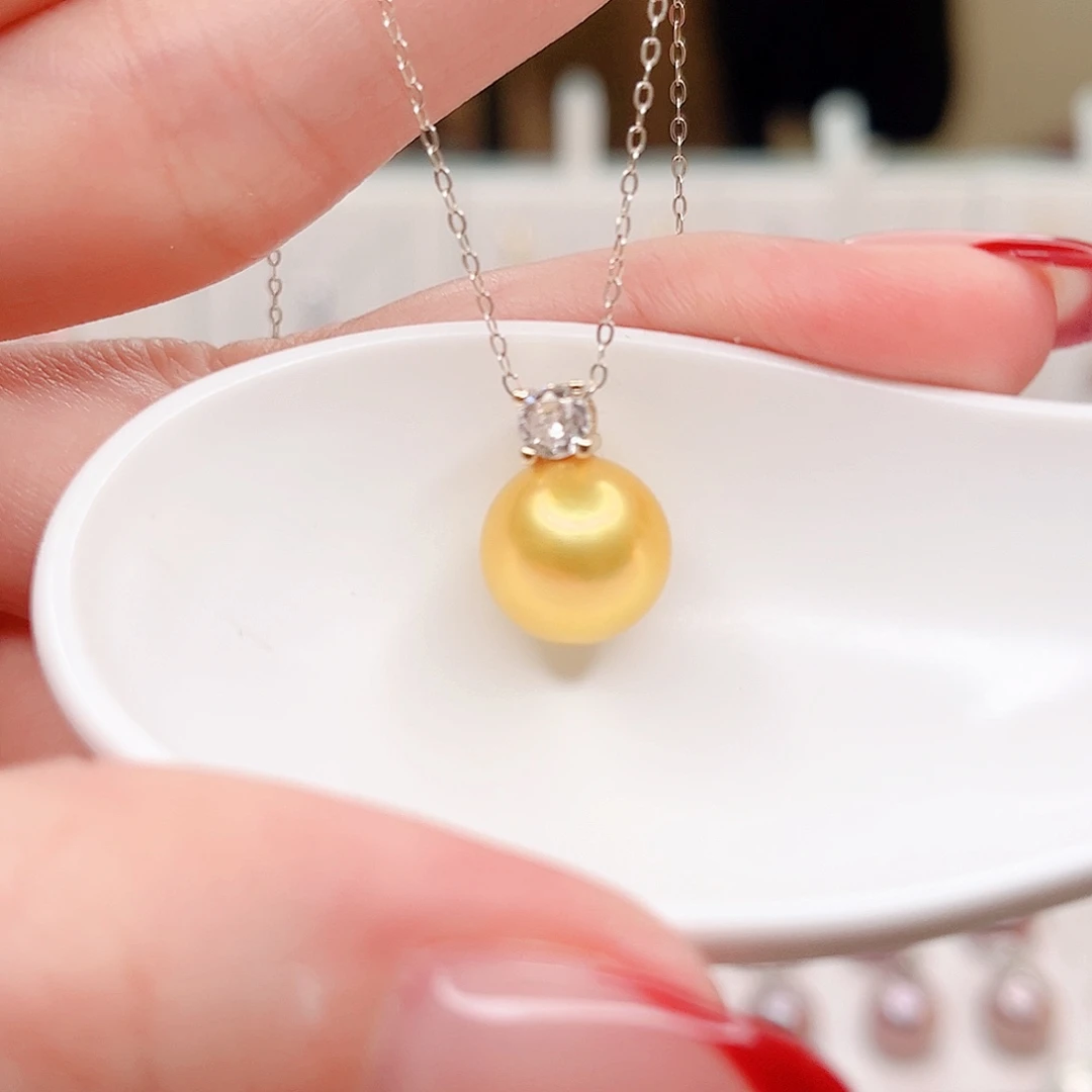 吊坠(赠链)淡水珍珠银S925镶嵌