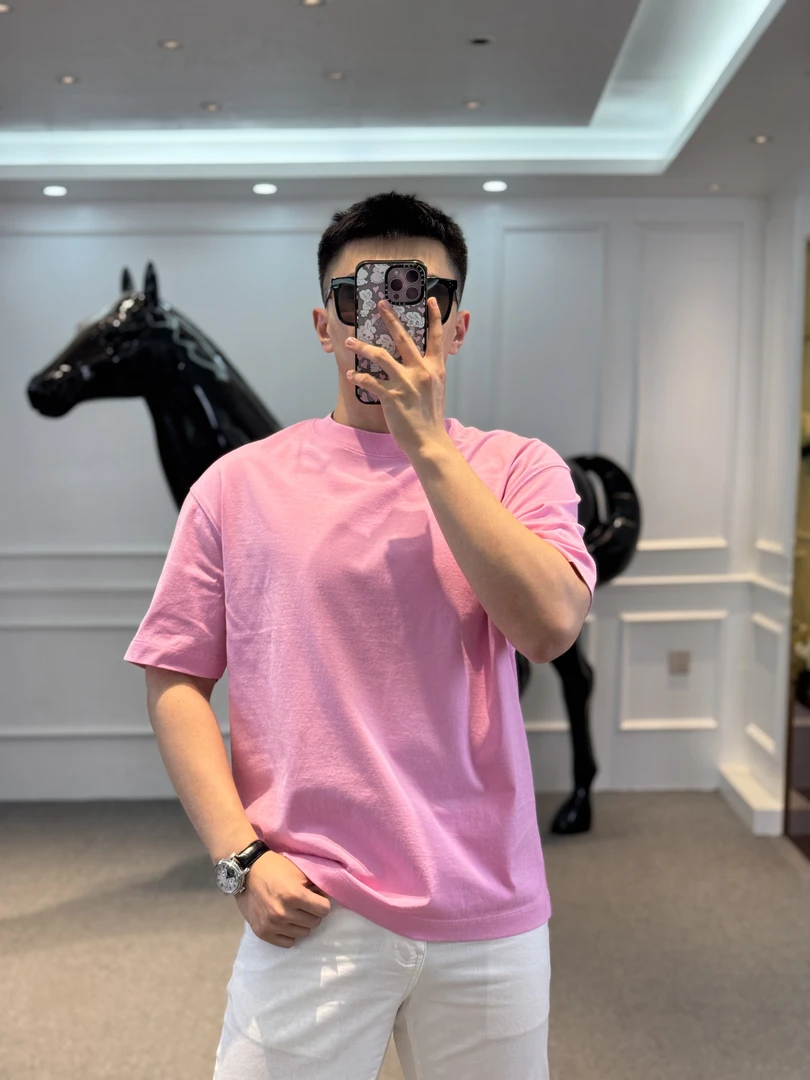 GDTN-春夏季新款男士潮流轻奢亲肤舒适百搭纯色圆领短袖LK-6003